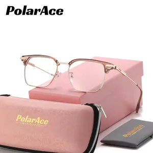 PolarAce Unisex Exquisite Practical Fashion Full Frame Square Clear Glasses Casual Clear Glasses