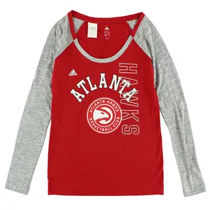 Adidas NBA Atlanta Hawk's Team Liquid Dots Womens Knits & Tees Size M, Color: Red/Grey