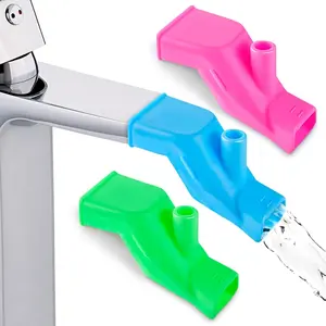3Pcs Sink Extender for Toddlers - Premium Silicone Faucet Extender for Kids Bath & Kitchen Sinks - Easy Install No Tools Required - Perfect Gift for Children