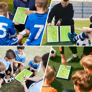 Soccer Coaching Board Soccer Coaches Clipboard Tactical Magnetic Board Kit with Dry Erase, Marker Pen and Zipper Bag (Football Board) (Soccer Coaching Board)