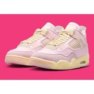 Women's Air Jordan 4 Retro "Iced Carmine" Pink IB6716-600 Fashion Athletic Sneaker