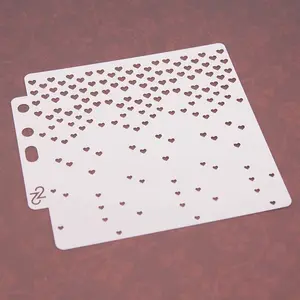 1pc Drawing and Covering The Hollow Template Spray Mold, Love of All Sizes DIY Craft Layering Stencils for Wall Painting Scrapbooking Album Decorative Paper Cards Spray Painting Tools