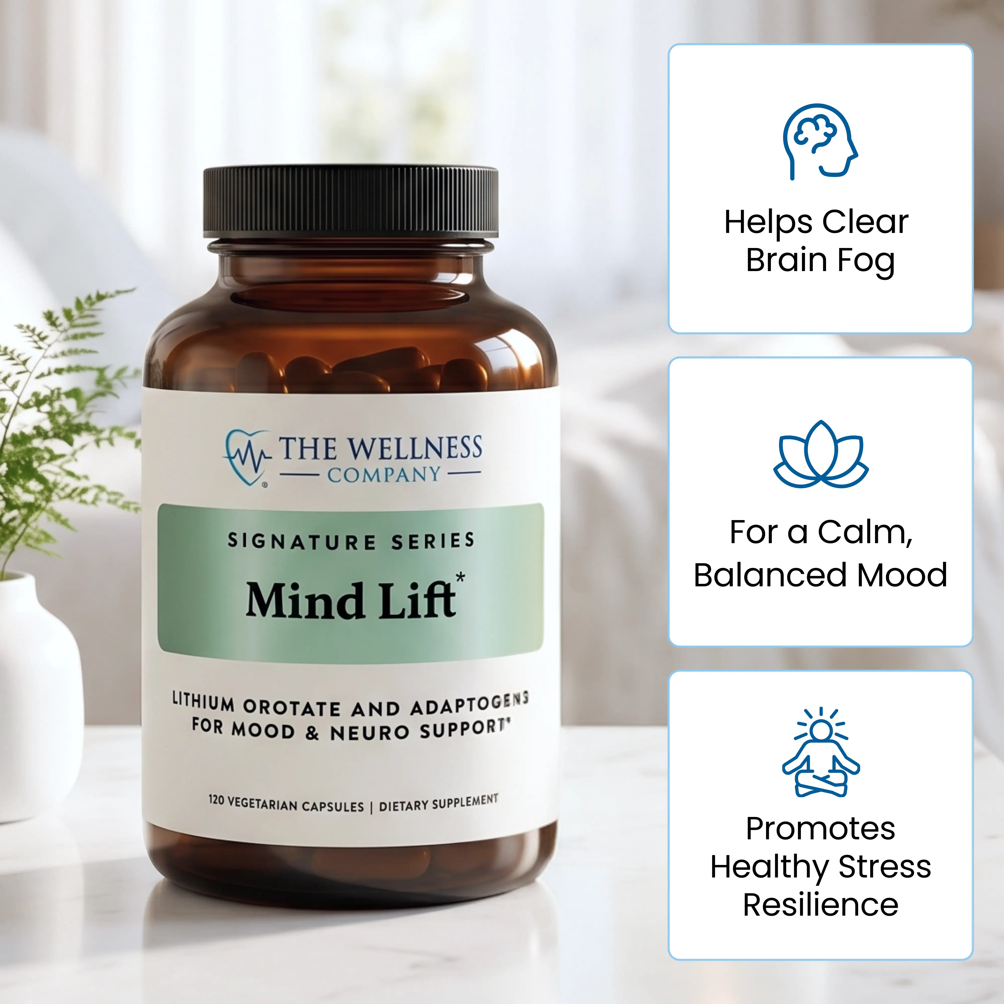 Mind Lift - Supplement, Your Daily Boost for Mood & Mental Clarity. Promotes sharper focus and mental clarity