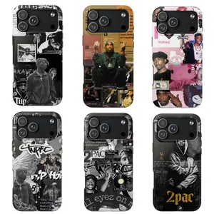 2Pac Case Collection, Tupac Shakur Rap Collage Art, Hip Hop Legend Aesthetic, Black & White Street Style, Music Fan Phone, Cover For iPhone 17 16 15 14 13 12 11 Plus Pro Max, Samsung S25 S24 S23 Plus Ultra