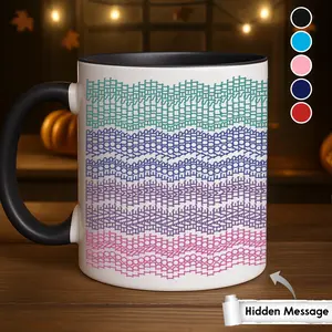 Secret Quote Mug 11oz, Hidden Message Funny Coffee Cup, Bold Color Gag Gift for Friends, Office Humor Mug, Bestie Gift Idea