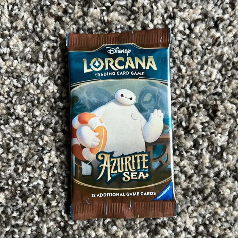 Lorcana Azurite sea pack, Sports Trading Cards, Collectible Sports Cards