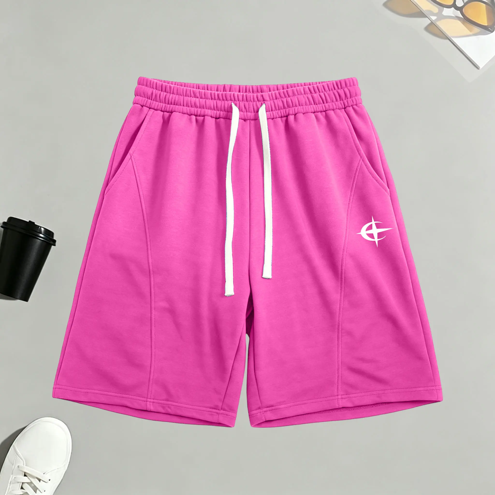 Women’s Active Mid-Rise Loose Casual Mid-Length Shorts - Adjustable Drawstring, Comfortable Stretch Breathable Fabric, Slimming Fit, Versatile Everyday Athletic Summer Running Bottoms, Women's Clothes, Clothes For Women