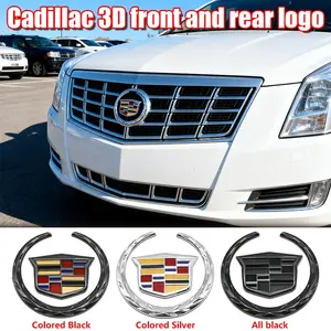 Cadillac Car Emblem Set, Durable Scratch-Resistant Design, Easy Installation, Exterior Decoration Accessories for Cars & Suvs