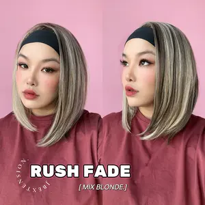 JBEXTENSION 12 Inches Short Hair Black Headband Wig RUSH FADE BOB JBEXTENSION 12 Inches Short Hair Black Headband Wig RUSH FADE BOB