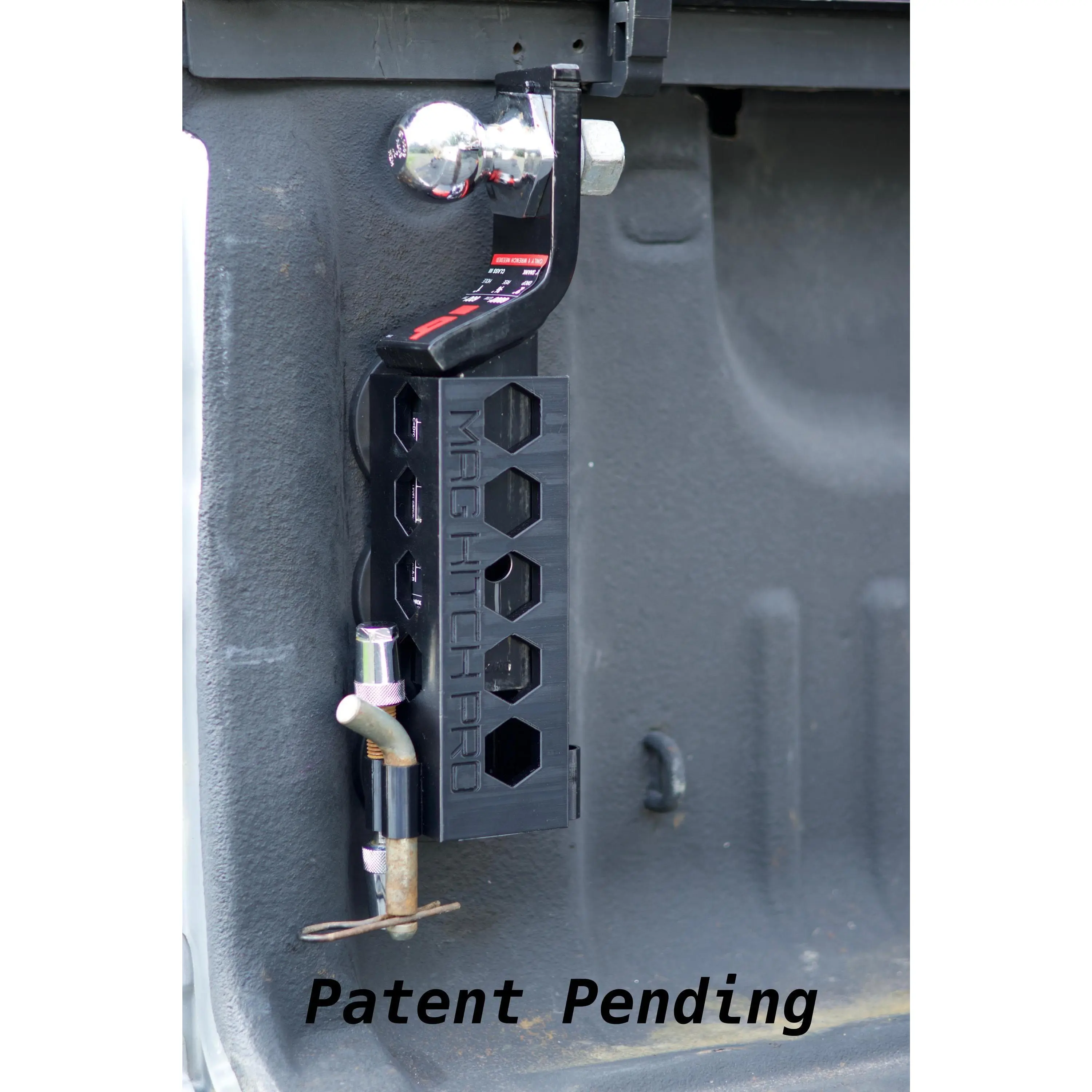 Mag Hitch Pro - 360-lb Magnetic Hitch/Pin Holder for Trucks, Zero Drilling, Universal Compatibility, Secure Storage, Patent Pending