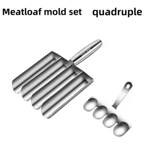 Stainless Steel Meatball Mold Set, Non-Stick Easy-To-Use Design, Perfect for Burgers Cookies Onigiri, Ideal for Holiday Cooking