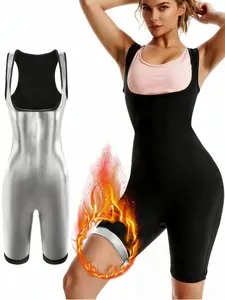 Women's Sports Shaping Bodysuit for Gym & Running, Fitness Sauna Bodysuit, Tight-Fitting Workout Suit for Exercise, Stylish Ladies Activewear, Sporty Comfy Jumpsuit