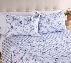 Springtime Songbird Reversible King Quilt Set by Kim Gravel