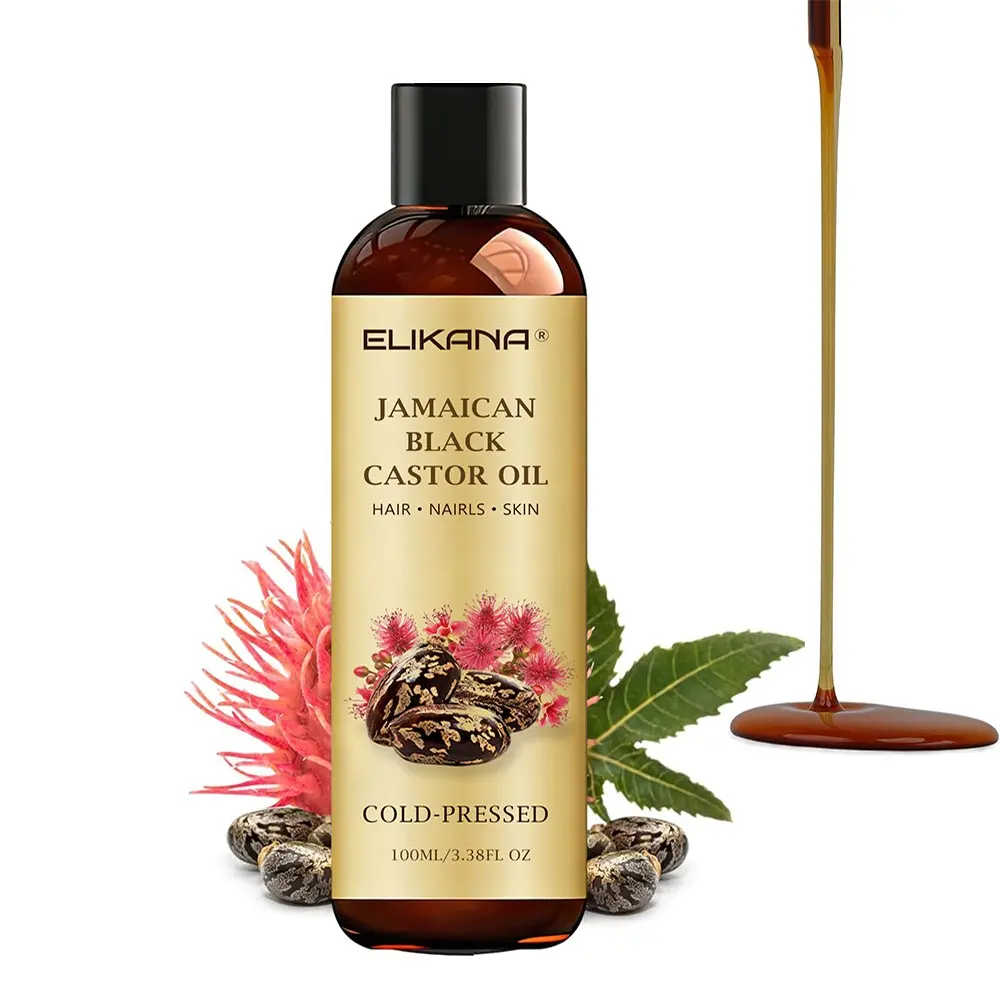 Jamaican black castor oil, Moisturizing Hair Oil, Hydrating Hair Care, Natural Hair Care, Haircare, suitable for hair, eyelashes, and beard, deeply nourishes the scalp and roots, smooths frizz and split ends, and is an ideal choice for daily hair care.