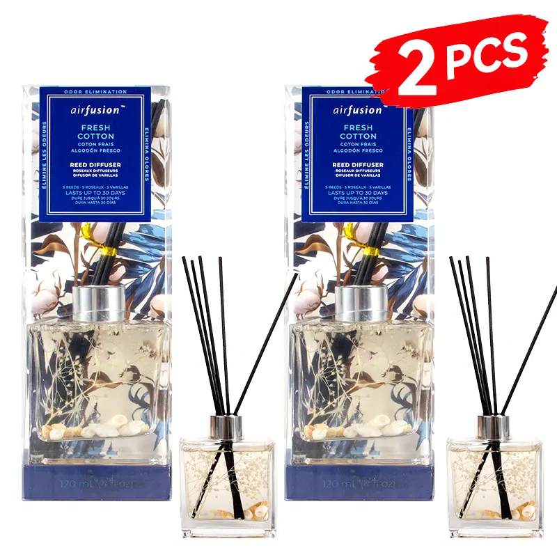 2 PCS Fresh Cotton Scents-Reed Diffuser