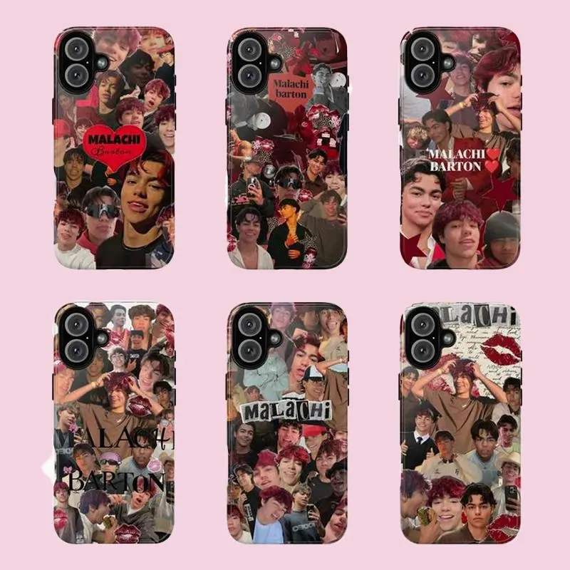6 Styles Malachi Barton Phone Case, Zombie 4 Fan Merch, Trendy 2 in 1 Tough Shockproof Protective Cover, Compatible with iPhone 11-17 Pro Max/Plus and Samsung Galaxy S23-25, Gift for Fans