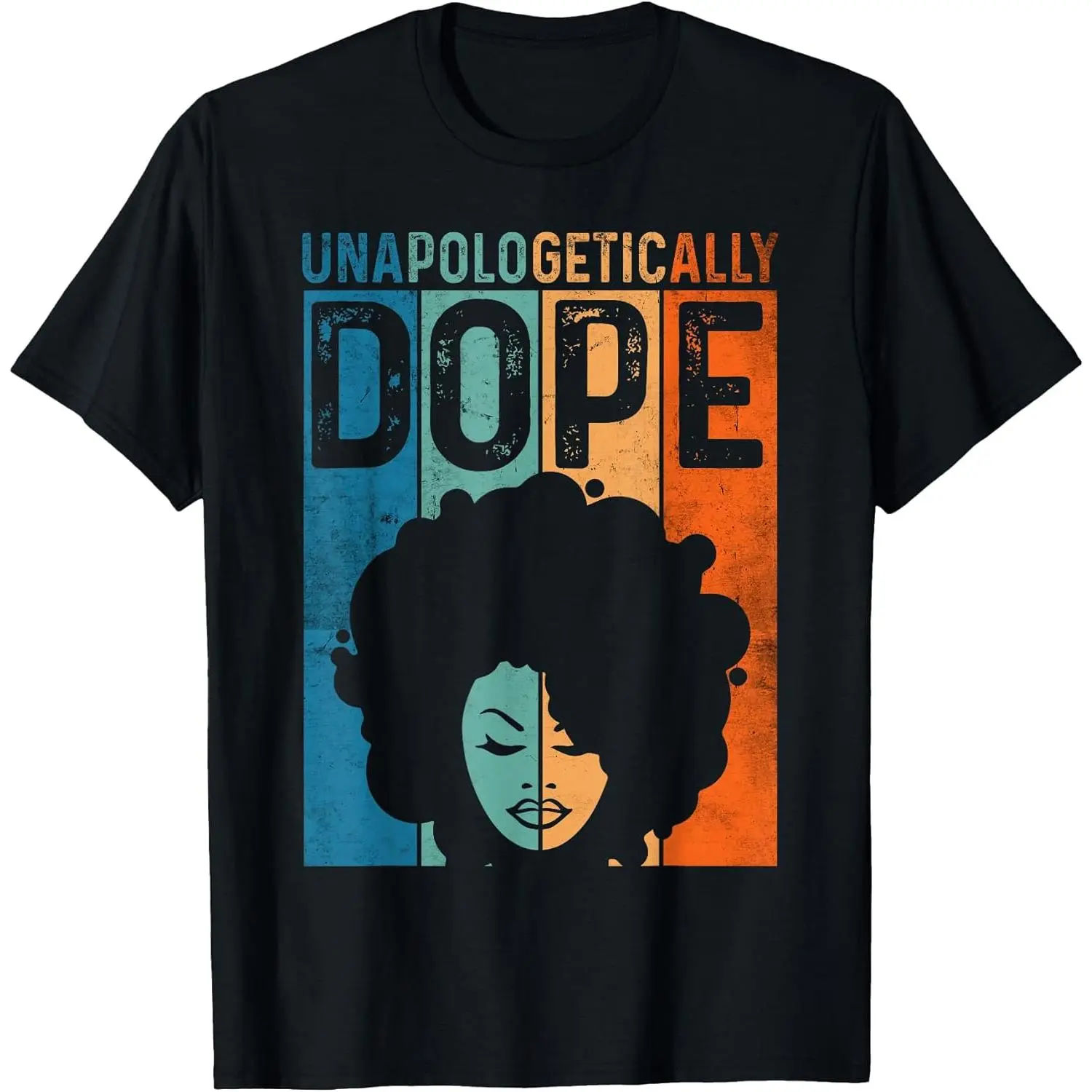 Men's Short-Sleeve Classic T-Shirt - Unapologetically Black Pride, Afro, Black History, Melanin Themed Top with Sturdy Hem, Shortsleeve, Cotton
