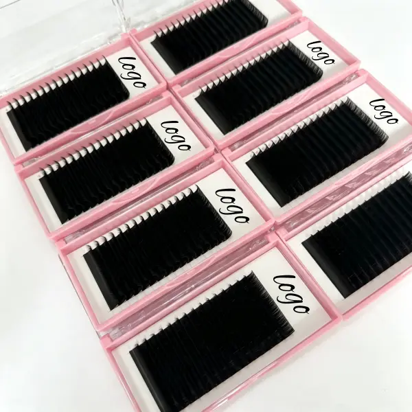 0.03 0.05 0.07mm Dark Matte Black Cashmere Lash extension tray