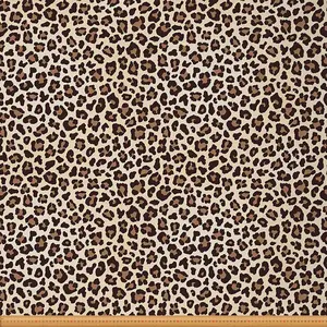 Leopard Print Upholstery Fabric,Cheetah Wild Animal Printed Fabric by The Yard,Animal Print Safari Fabric for Upholstery and Home DIY Projects,1 Yard