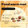 Survan Silicone Flexible Rollable Heated Food Mat, Adjustable Temperature Settings (140°F, 176°F, 212°F), 10-Second Quick Heat, Perfect for Keeping Food Warm at Home Dinners & Friend Gatherings, Great Christmas Holiday Gift