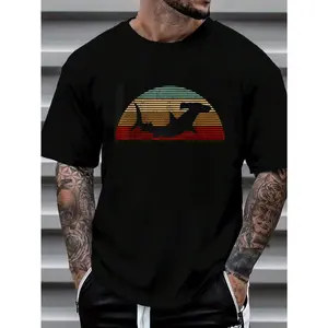 100% Cotton Hammerhead Shark Vintage Retro Fishing Fisherman Gift T-Shirt Women's Men's Graphic Tee Causal Tops Fashion