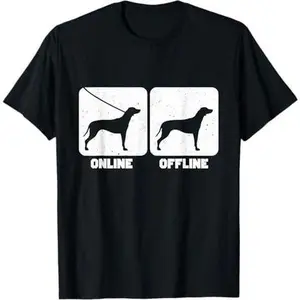 Funny Rhodesian Ridgeback Online Offline T-Shirt