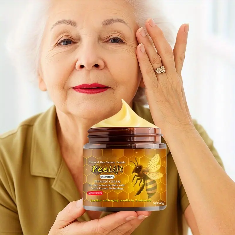 Super Bee Venom Tightening Cream, Anti-Wrinkle Firming Face Moisturizer, Moisturizing, Lightweight, Alcohol-Free, Suitable for All Skin Types