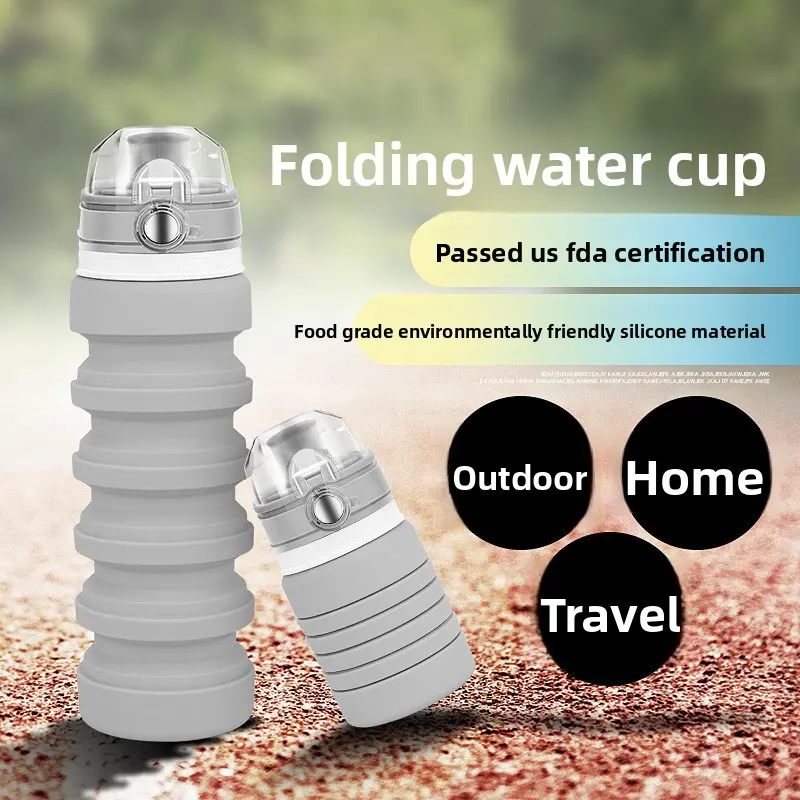 Collapsible Silicone Cup, 12oz Leak-Proof & Ultra-Portable, Expands from 1.5” for Travel, Hiking & Outdoor Adventures, 12Oz Capacity, 1.5” Collapsible, Easy-Clean, Eco-Silicone, Fda-Certified, Foldable, Travelers