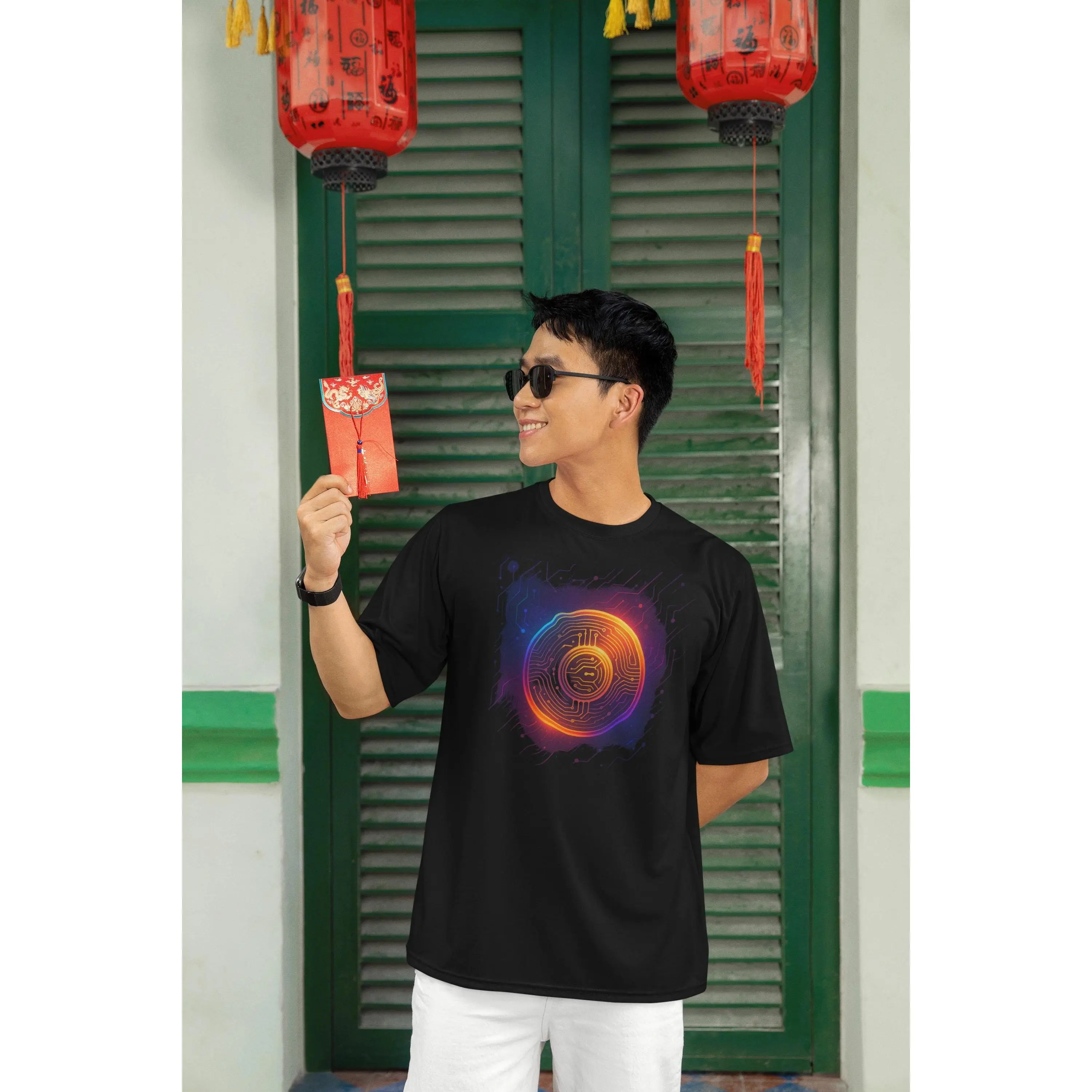 Crypto Circuit Board T-Shirt – Vibrant Digital Currency Tee | Heavyweight Unisex 100% USA Cotton | Blockchain & Bitcoin Gift