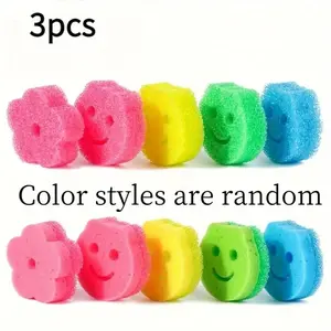 Heavy-Duty Scratch-Resistant Plastic Sponges Set, Color-Coded Sides, Durable Kitchen Dishwashing Sponge, Multi-Purpose