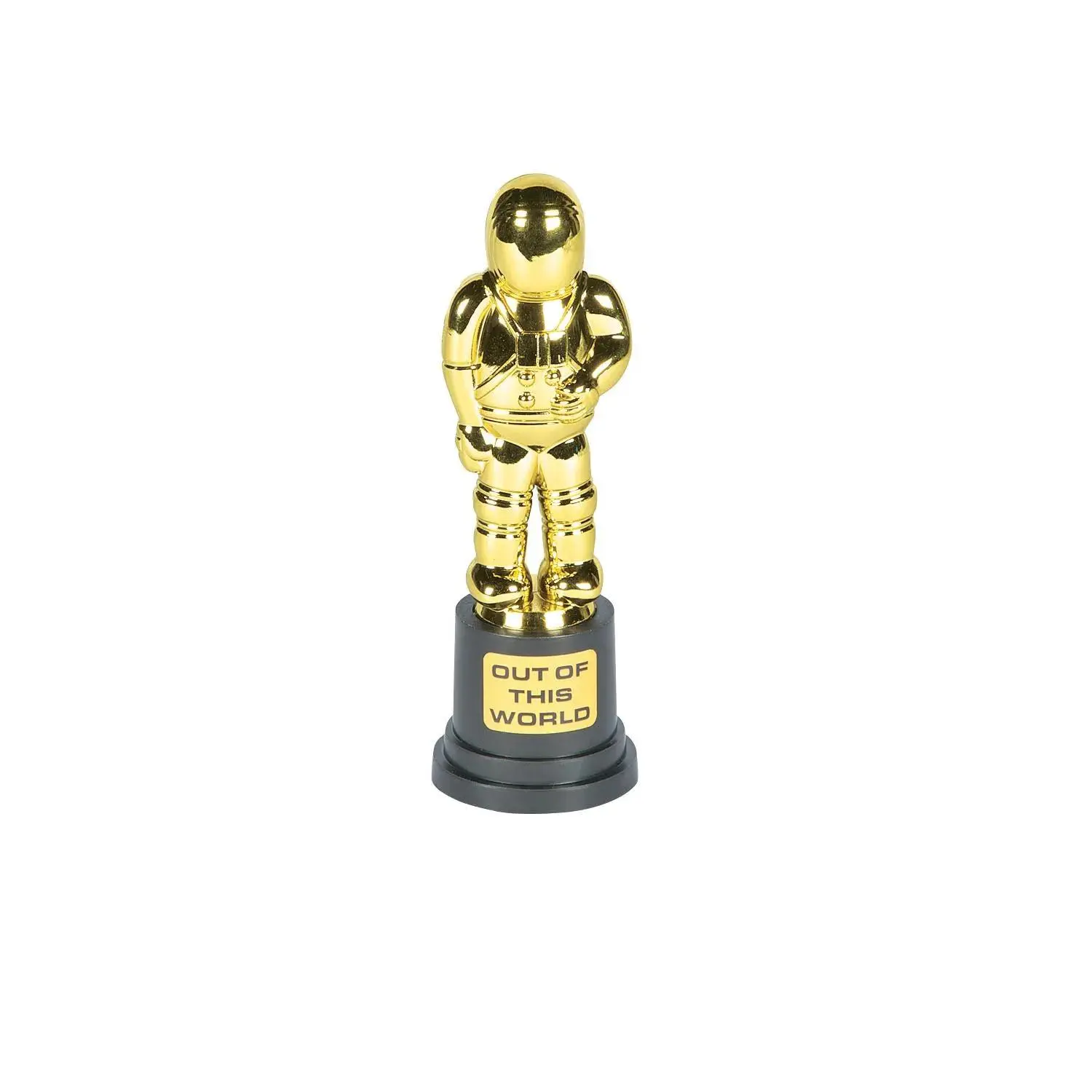 Fun Express 6" Out-of-this-World Astronaut Black & Gold Plastic Trophies - 12 Pc.