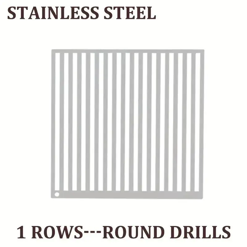 Stainless steel diamond painting ruler, 1/3 rows, suitable for square drill bits/round drill bits, ruler and diamond art square/round crystal resin diamonds compatible, diamond art ruler, Diamond Art Tools