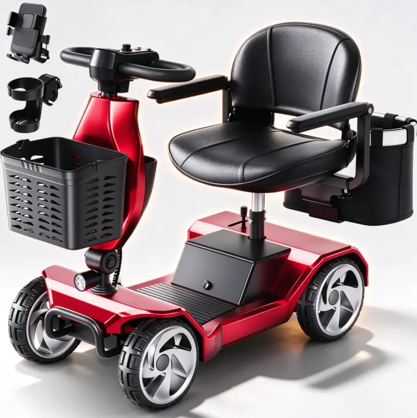 Foldable Lightweight Mobility Scooters for Seniors & Adults33OLBS Capacity