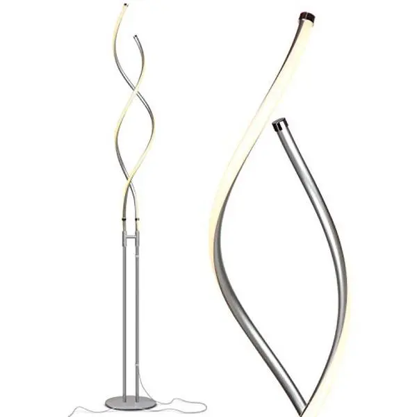 Brightech Embrace LED Floor Lamp - 40in to 66in Adjustable Height, Dimmable, 2756 Lumens, Avoids Producing Heat, Mood & Decorative Lighting, Aesthetic of a Lovers’ Embrace for Living Rooms, Bedrooms