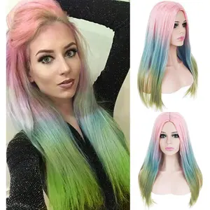 Rainbow Straight Beauty Full Wig