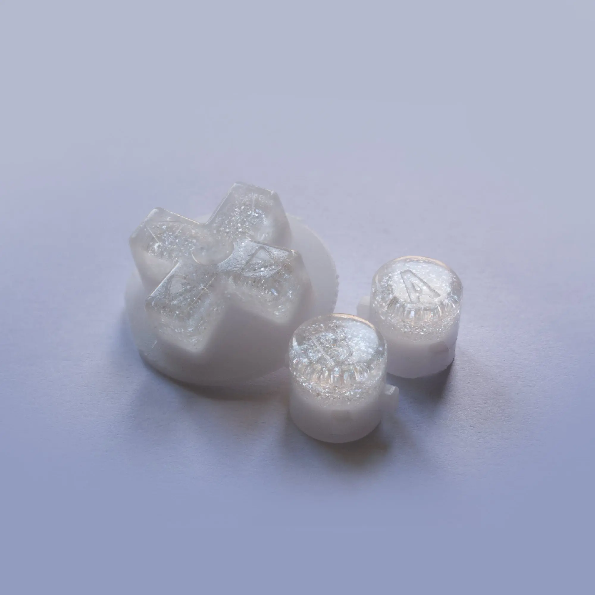 Game Boy Advance Custom Pearl White Buttons