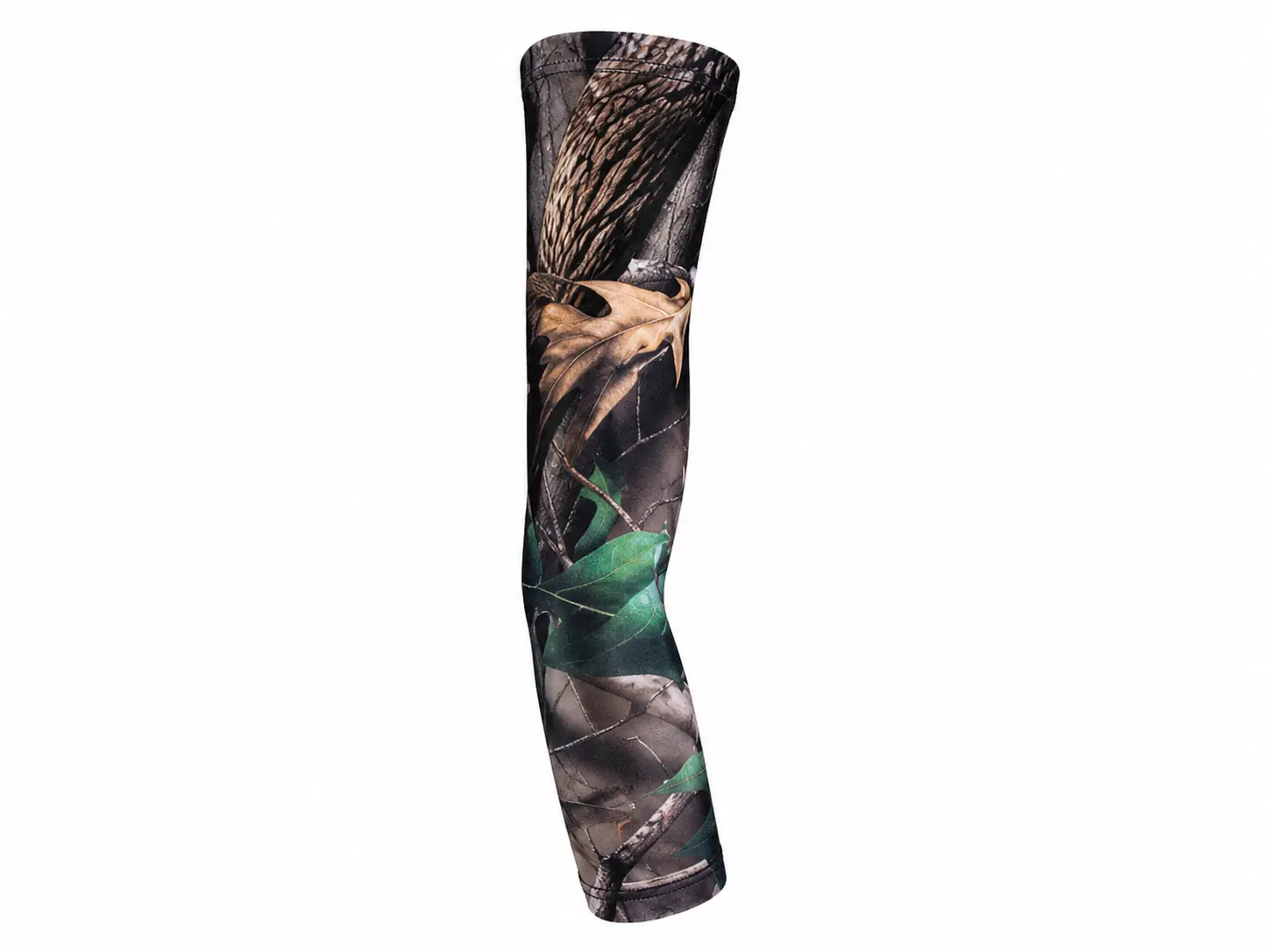 Adult Small Real Camo Compression Arm Sleeve - UV Protection, Ideal for Sports, Gym