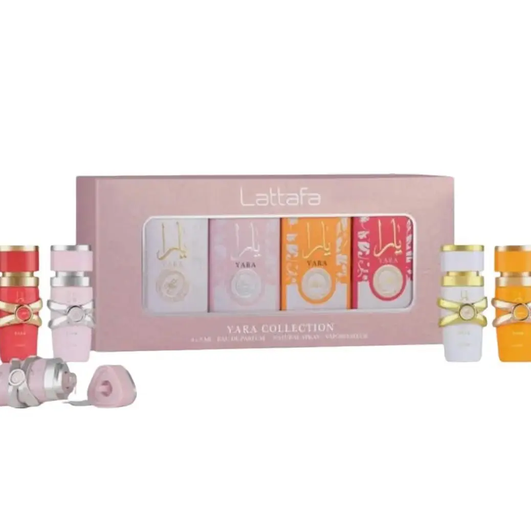 Lattafa My Yara Collection Mini Gift Set Women 4pcs x 5ml Candy, Tous, Moi, and Yara Eau De Parfum, Gourmand Scent, Mini Gift Sets