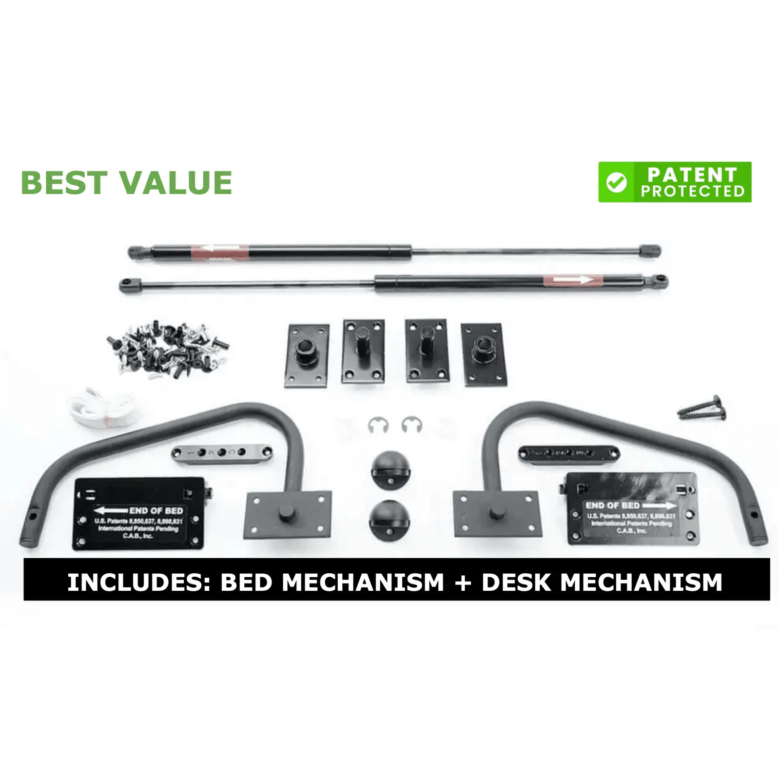 Premium Adjustable Bed + Desk Mechanism Bundle