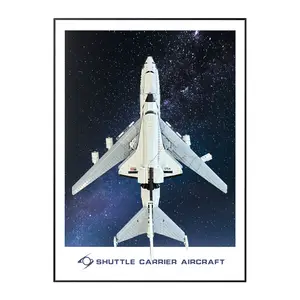 【Aircraft Not Included】Display Wallboard for Shuttle Carrier Aircraft 10360, Compatible with Aircraft Model Display, Gift Ideas for  Aircraft Wall Mount Lovers, Only Frame