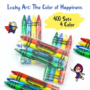 4 Color Crayons 400 Sets (1600 count)