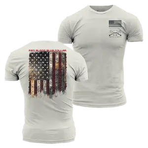 Red Blood Blue Collar® T-Shirt - Sand