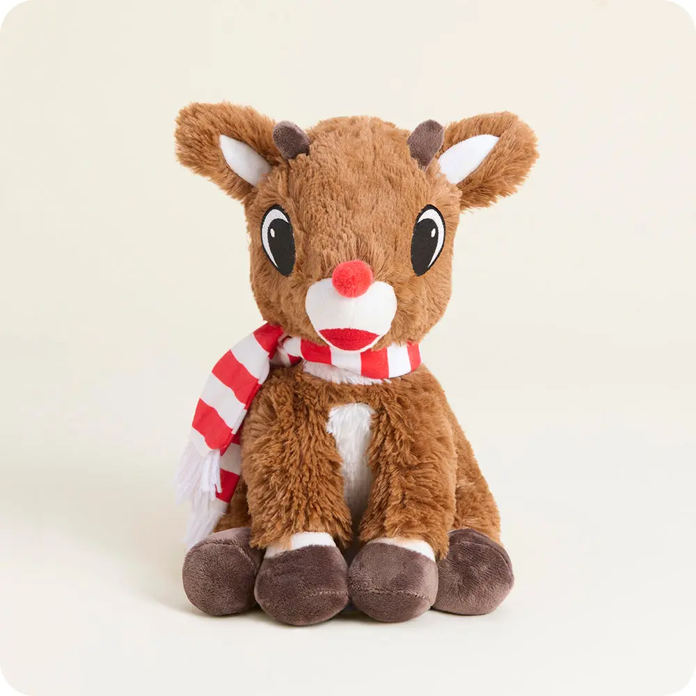 Rudolph with Scarf Warmies - Heatable, Chillable, Weighted Rudolph with Scarf Warmies - Heatable, Chillable, Weighted