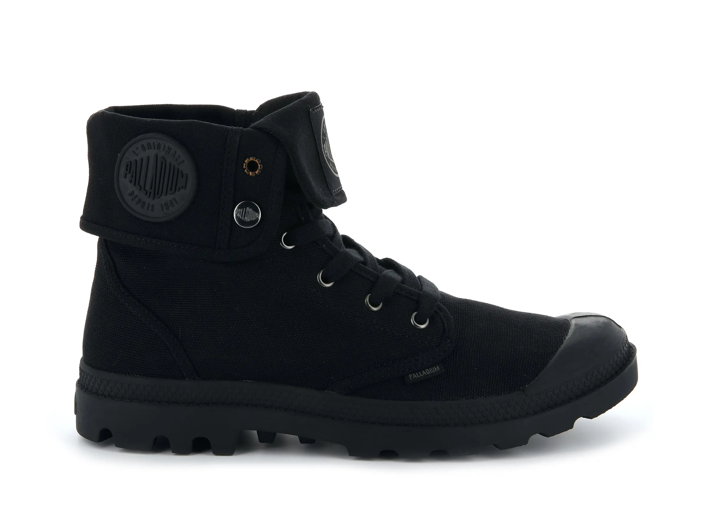 Baggy - Black, Foldable Canvas Boot for Men