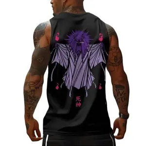 Shinigami Spirit Tank Top – 100% Cotton Anime Sleeveless Shirt with Death God Design for Dark Fantasy Fans