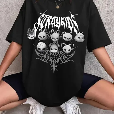 Straykids Felix フィリックス EVIL SKZOO Tシャツ Straykids Felix フィリックス EVIL SKZOO Tシャツ Stray Kids