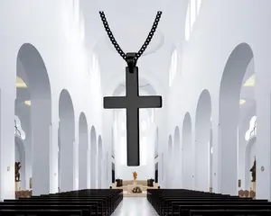 Cross Necklace for Men Women Boys Girls Stainless Steel Mens Cross Necklaces Jewelry Gifts With Cross Pendant