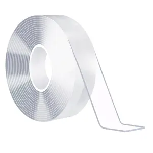 Strong Double Sided Tape Removable 10FT, Clear Sticky Adhesive Nano Tape Tough Washable Waterproof Mounting Tape Heavy Duty for Hanging Picture, Poster, Photo Deco