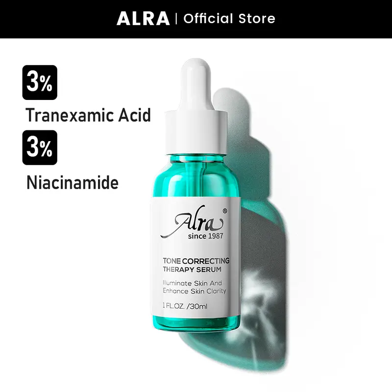 ALRA Tone Correcting Therapy Serum with 3% Tranexamic Acid & Niacinamide for Dark Spots Acne Marks & Uneven Skin Tone