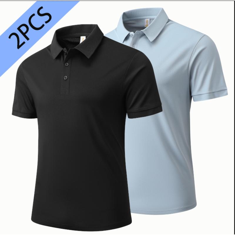 2PCS 2026 New 8688 Short Sleeve Polo Shirt 180g Group 180g Top